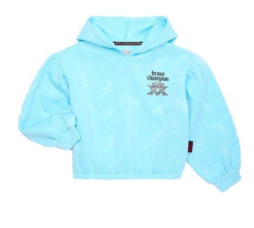 Disney Descendants The Rise of Red Girls Fleece Hoodie Baby Blue Size 10/12 NWT
